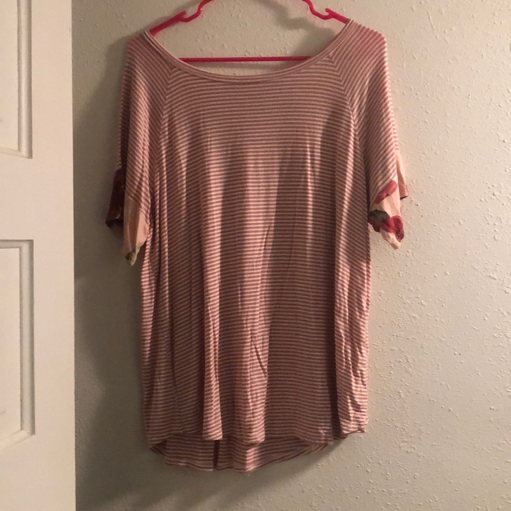 Floral/Striped Top